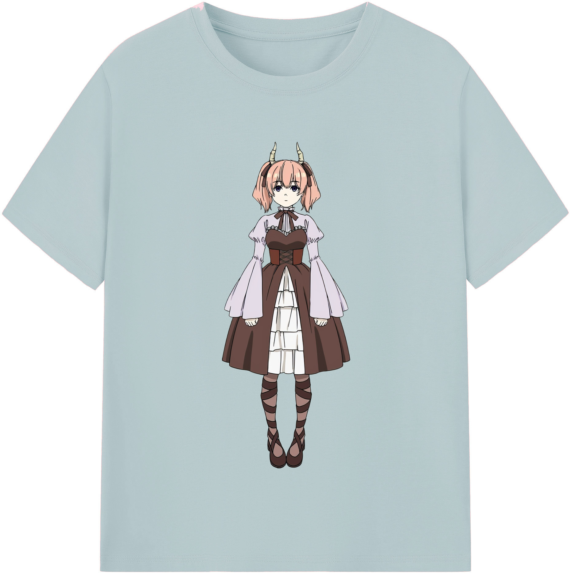 （画像用） 葬送のフリーレン Frieren 綿100％半袖Tシャツ（フロントプリント）